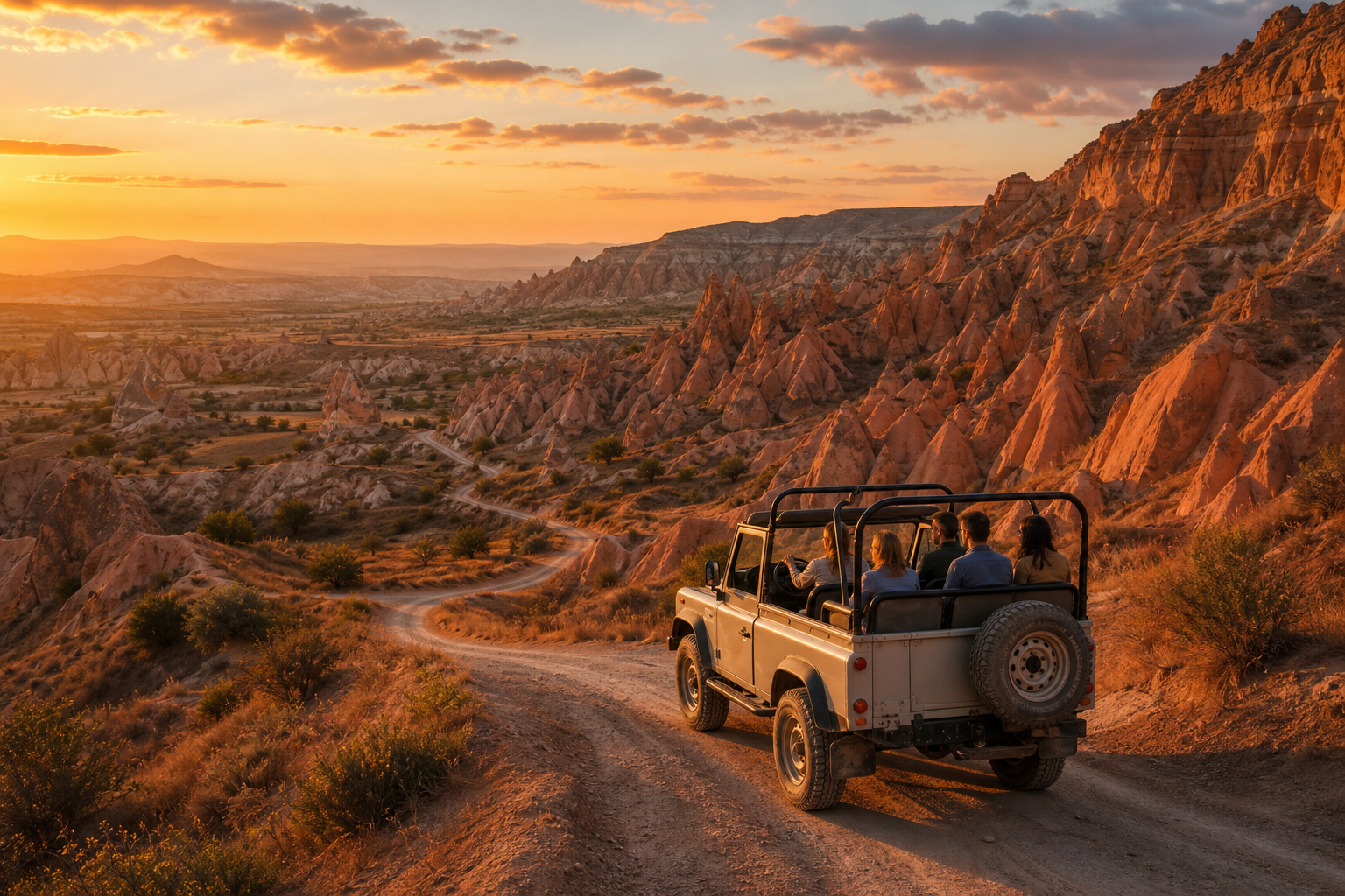 Cappadocia jeep safari in Red Valley