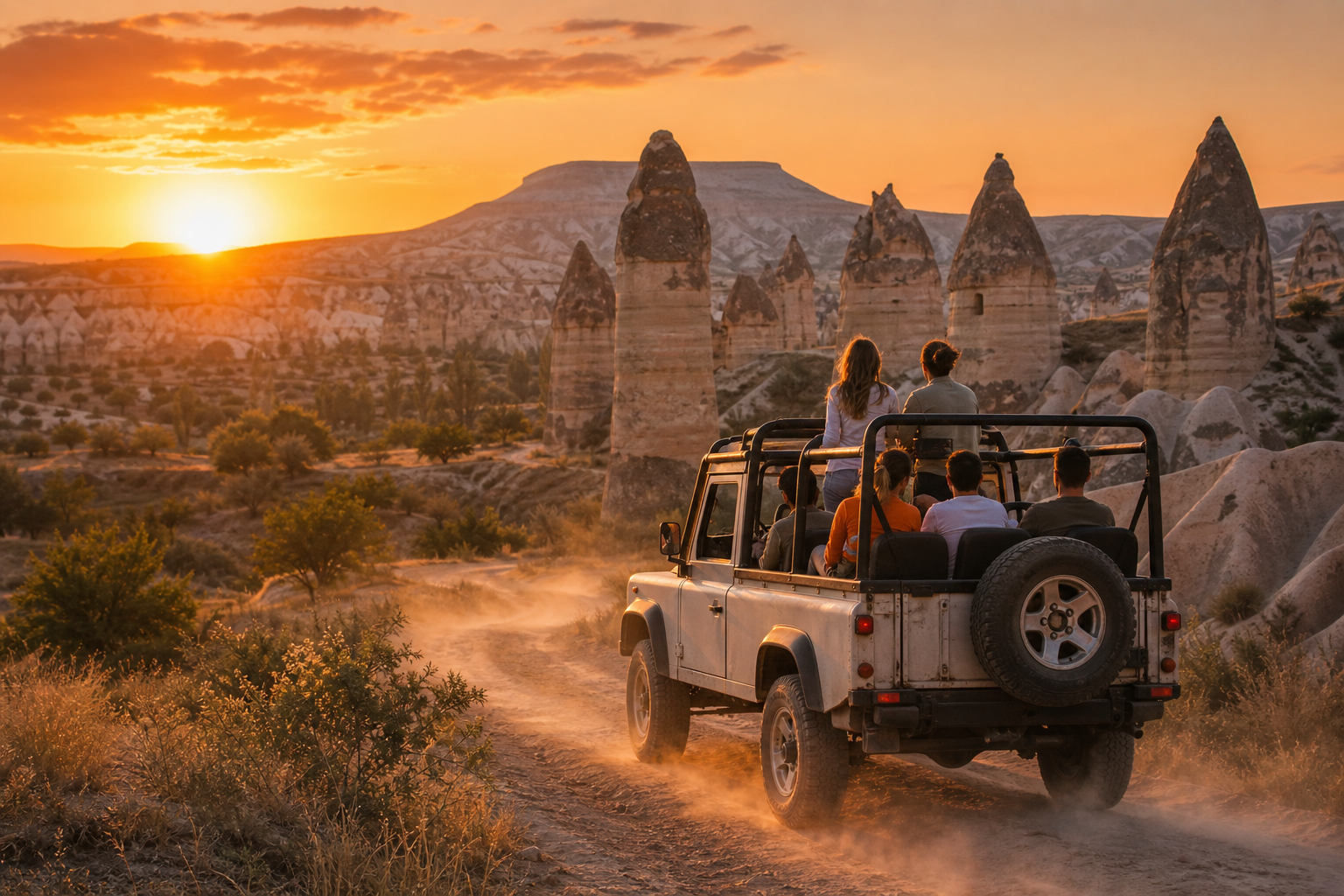 Cappadocia sunset jeep safari